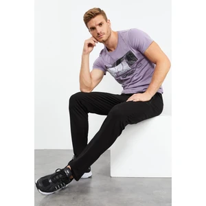 Tommy Life Tommy Life  Siyah Erkek Fermuar Cepli Standart Kalıp Klasik Paça Eşofman Alt-84744