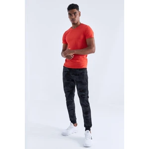 Tommy Life Kamuflaj Desenli Siyah Erkek Eşofman Alt