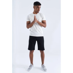 Tommy Life Sport Yazılı Siyah Erkek Şort