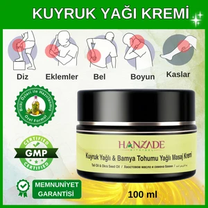 Hanzade Bitkisel Kuyruk Yağlı & Bamya Tohumu Yağı Masaj Kremi 100 Ml