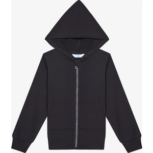 Unisex Basic Siyah Hoodie
