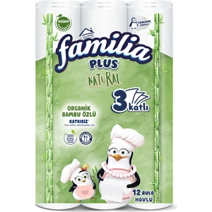 Natural Kağıt Havlu 12'li Bambu Özlü