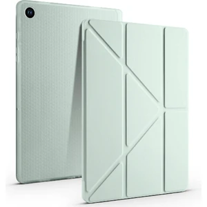 Samsung Galaxy Tab A9 2023 Yatay ve Dikey Standlı Antişok Köşe Korumalı Kalemlikli Origami Slikon Kılıf