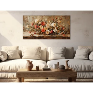 Allure Art Design Renkli Çiçekler Çiçek Kanvas Tablo
