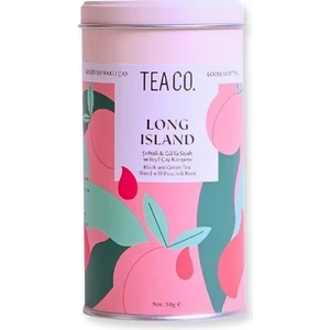 Tea Co Şeftalili Siyah ve Yeşil Çay Karışımı Long Island 50 gr