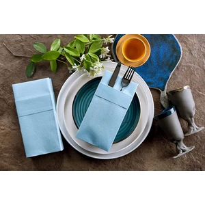 40X40 Aırlaıd Cepli Peçete Bebe Mavisi  50'li