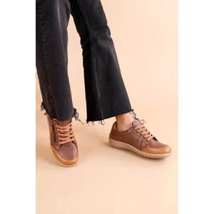 Cosmina Kadın Deri Kahve Taba Günlük Ayakkabı