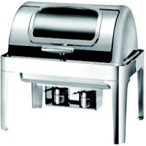 Deluxe Camlı Rolltop Chafing Dish Elektrikli