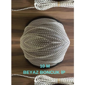 Azra Yapı 10 Metre Cam Balkon - Store Perde Boncuklu Ip