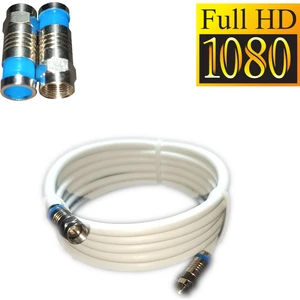 Rg6-U6 4k/full Hd /3d Saf Çelik (15 Metre) F Konnektörlü Anten Uydu Kablosu