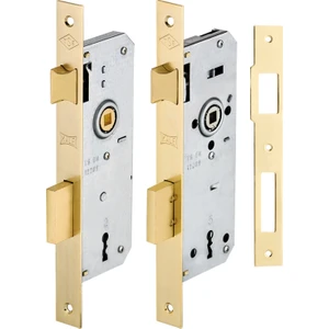 Kale Kilit Kale 151/R40 Ekstra Gömme Rozet Delikli Kapı Kilidi Tek 40 mm Oval - Nikel