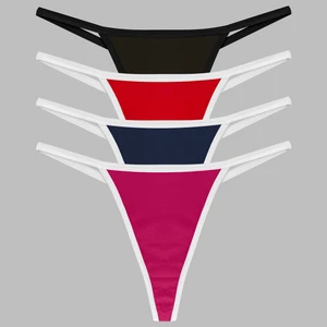 Yohannesclub, Kadın, Thong String, 4'lü, Pembe, Kırmızı, Lacivert, Siyah