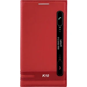 Cepustik Telefon Aksesuarları Lg K10 Kılıf Pencereli Elite Kapaklı Kılıf