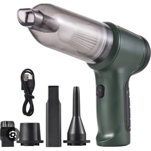 Vacuum Cleaner Ceyden USB Şarjlı Araç Oto Araba Süpürgesi Vakum Üfleme, Toz Alma yıkanabilir filtre, araç süpürge