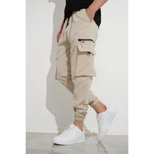 Bl Non Stop Baskılı Kort Paraşüt Kumaş Tactical Kargo Cepli Erkek Eşofman Alt