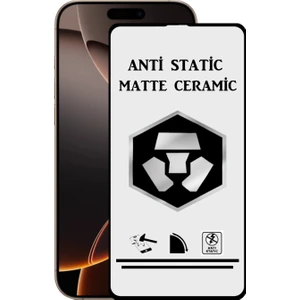 Caseart Apple iPhone 16 Promax Tam Kaplayan Anti Statik Kırılmayan Mat Seramik Nano Esnek Ekran Koruyucu Cam
