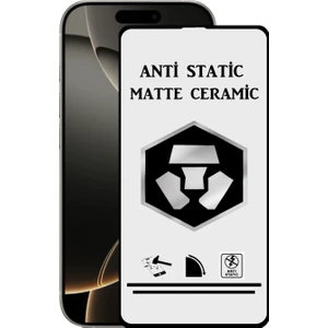 Caseart Apple iPhone 16 Pro Tam Kaplayan Anti Statik Kırılmayan Mat Seramik Nano Esnek Ekran Koruyucu Cam