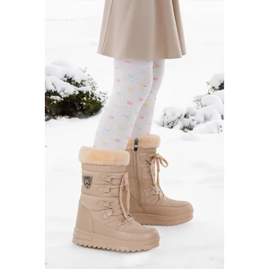 Kiko Kids Deco İçi Termal Kürklü Kız Çocuk Kar Botu Ayakkabı