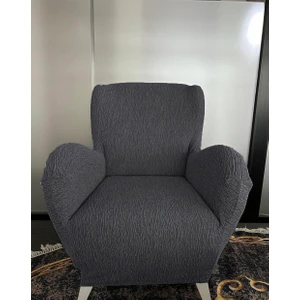 Koltuk Örtüsü Koltuk Kılıfı Lastikli Esnek  Berjer Örtüsü Jakarlı Ağaç Kabuğu Kabarık Desen Tekli