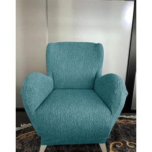 Koltuk Örtüsü Koltuk Kılıfı Lastikli Esnek  Berjer Örtüsü Jakarlı Ağaç Kabuğu Kabarık Desen Tekli