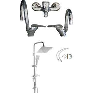 Armour Armatür Krom Batarya Seti 4'lü