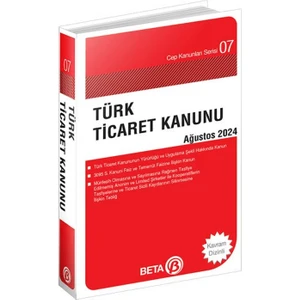 Türk Ticaret Kanunu - Ağustos 2024