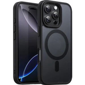 MTK Moveteck Iphone 16 Pro Kılıf Kamera Çıkıntılı Korumalı Mat Magsafe Wireless Şarj Destekli Renkli Hassas Butonlu Kapak