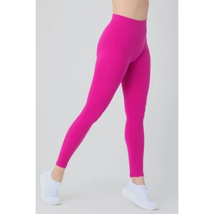 Kadın Dikişsiz Örme Yüksek Bel Tayt Pembe Esnek ve Dayanıklı Kullanım İçin