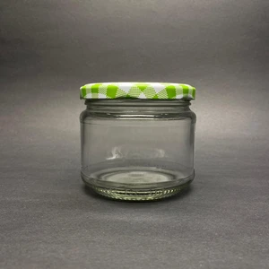 300 cc Cam Magnolia Kavanozu Kapaklı 10 Adet