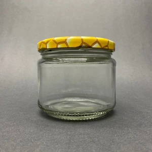 300 cc Cam Magnolia Kavanozu Kapaklı 10 Adet