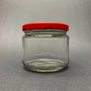 300 cc Cam Magnolia Kavanozu Kapaklı 10 Adet