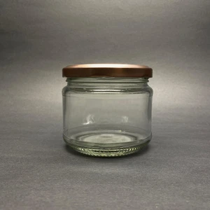 300 cc Cam Magnolia Kavanozu Kapaklı 10 Adet