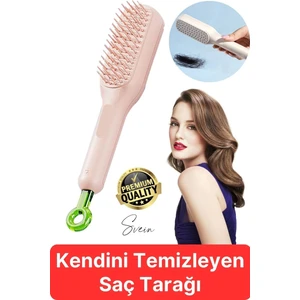 Otomatik Kendini Temizleyen Tarak Sihirli Geri Çekilebilir Saç Fırçası Masaj Anti-Statik Güzellik