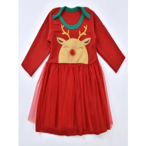 Geyik Figürlü Tütülü Noel Elbise
