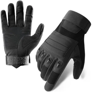 Motorcular ve Taktik Kullanıcılar Için Kış Koruyucu Eldivenler Siyah ZS-008 (Yurt Dışından)