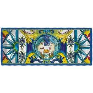 Baci Milano Sicily Tepsi 49 cm x 20 cm Mavi