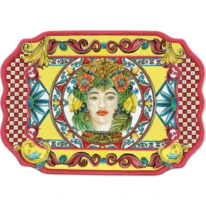 Baci Milano Sicily Tepsi 47 cm x 33 cm Turuncu