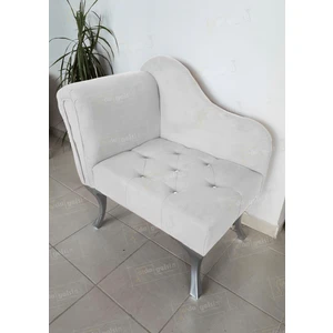 Aldagelsin Tekli Köşe Koltuğu Josefin Bench Gümüş Ayak