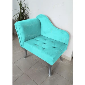 Aldagelsin Tekli Köşe Koltuğu Josefin Bench Gümüş Ayak