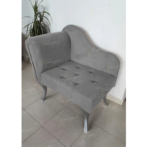 Aldagelsin Tekli Köşe Koltuğu Josefin Bench Gümüş Ayak
