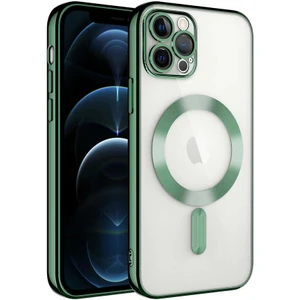 Apple iPhone 12 Pro Max Kılıf Kamera Korumalı Magsafe Wireless Şarj Özellikli Zore Demre Kapak