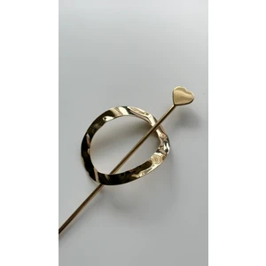 Âlâ Atelier Kore Stili Gold Renk Metal Topuz Tokası