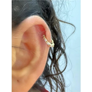 Ares Collection Arescollection 1 Adet Baget Zirkon Taşlı Helix Kıkırdak Lobe Uyumlu Halka Piercing Küpe