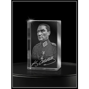 3D Kristal Atatürk 04