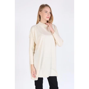 5315 Balıkçı Yaka Tunik Ekru