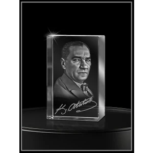 3D Kristal Atatürk 01