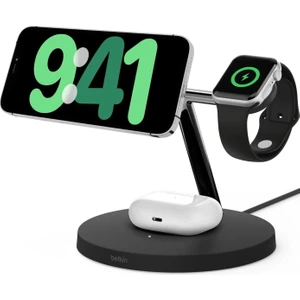 Boostcharge Pro Qi2 15W 3in1 Magsafe Şarj Standı WIZ009VFWH-V2 Siyah