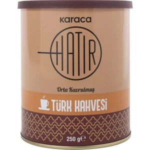 Hatır Orta Kavrulmuş Türk Kahvesi Teneke Kutu 250 gr