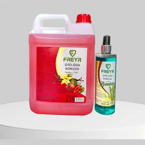 Ev Araç Ortam Kokusu 5 Lt+400 Ml (Vanilya Çilek-Özel Bambu)