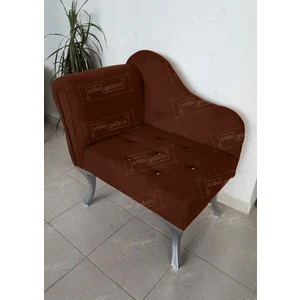 Aldagelsin Tekli Köşe Koltuğu Josefin Bench Gümüş Ayak